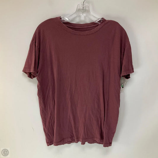 Top Short Sleeve By Aerie In Purple, Size: Xs