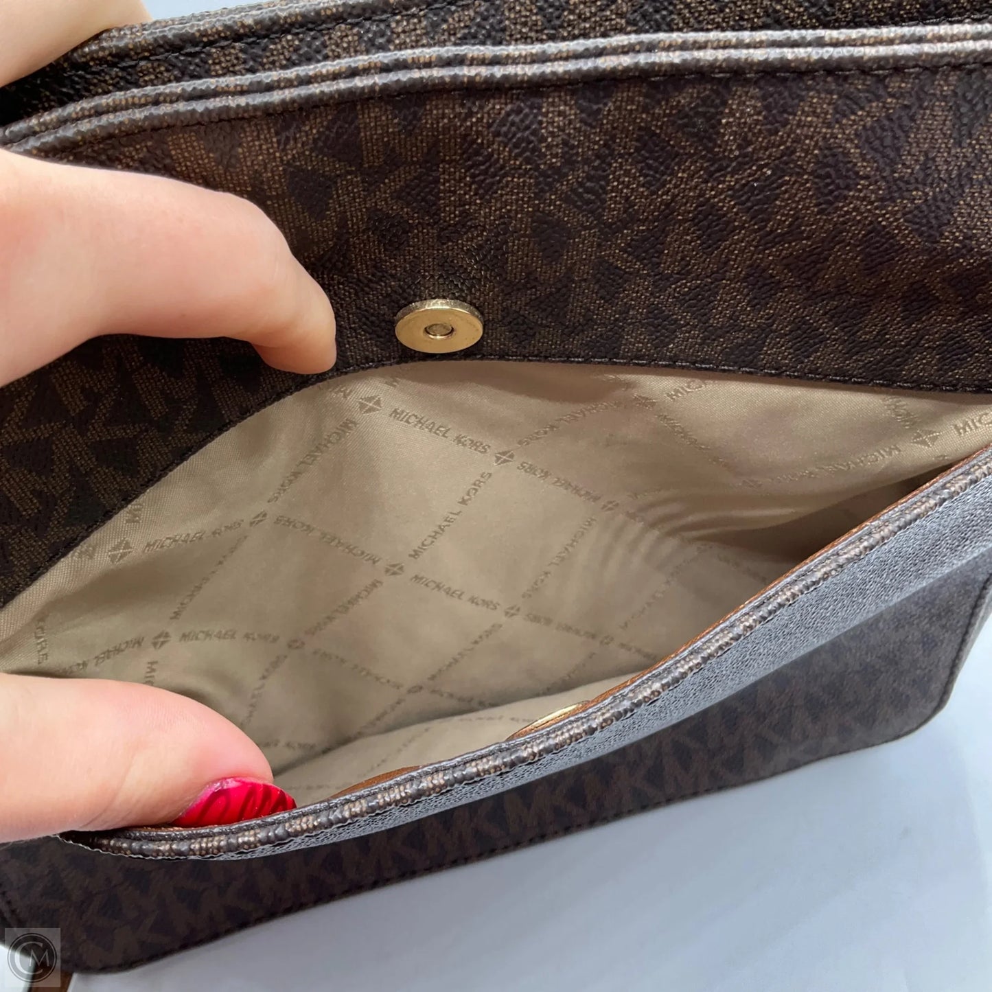 Handbag Designer By Michael Kors, Size: Medium