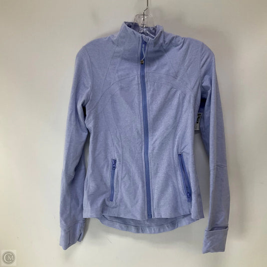 Athletic Jacket By Lululemon In Blue, Size: 8