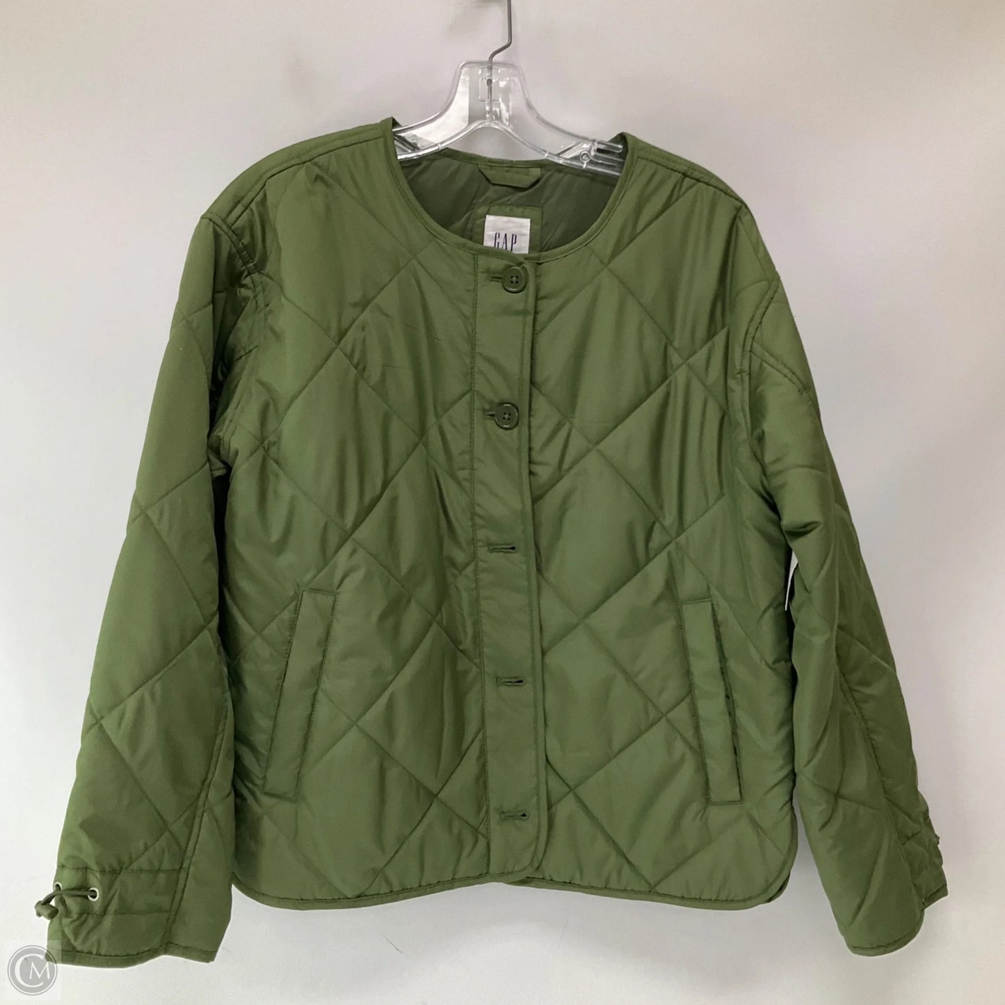 Jacket Puffer & Quilted By Gap In Green, Size: Xs
