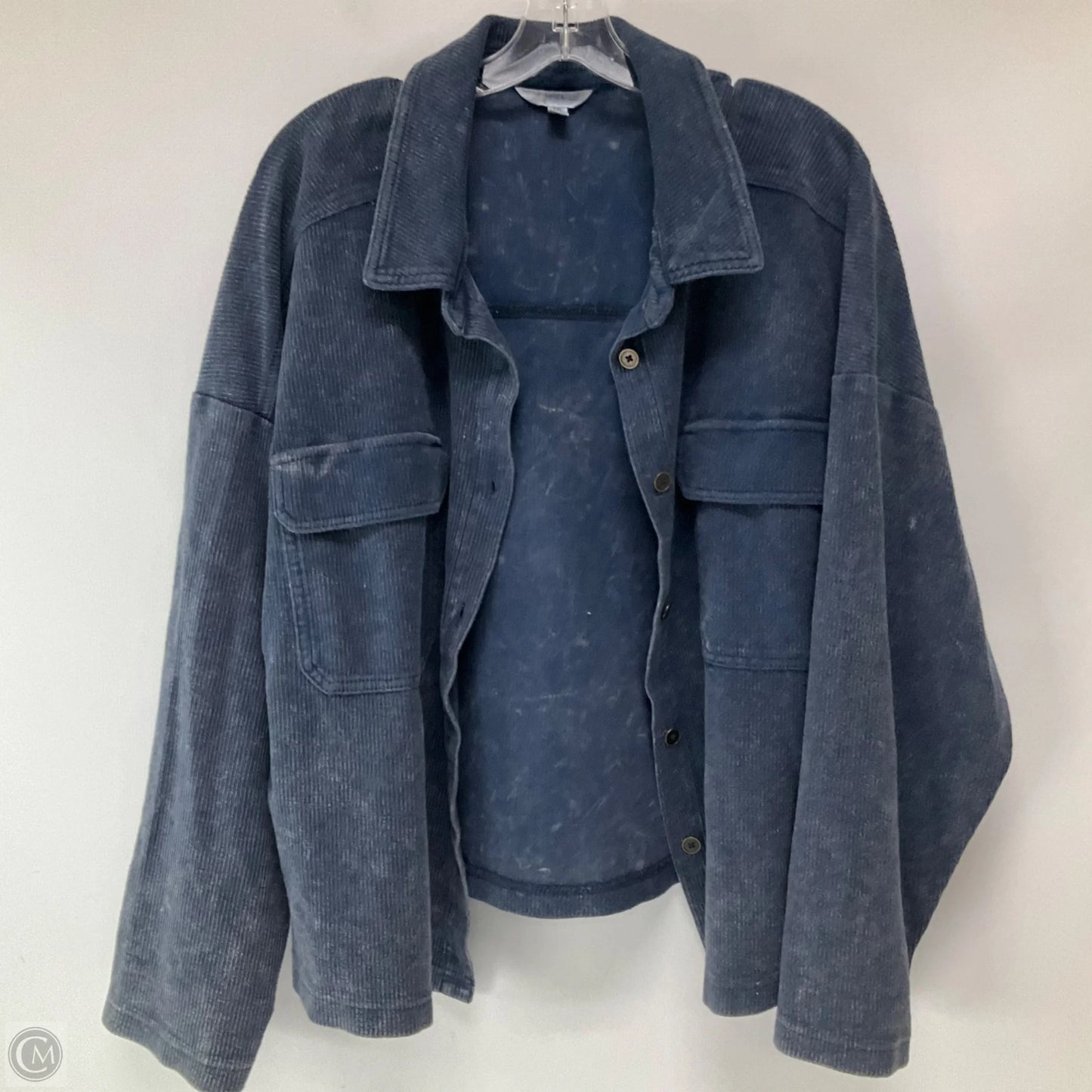 Jacket Shirt By Time And Tru In Blue, Size: Xxl