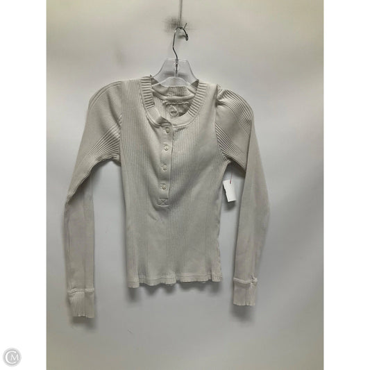 Top Long Sleeve By Aerie In White, Size: S