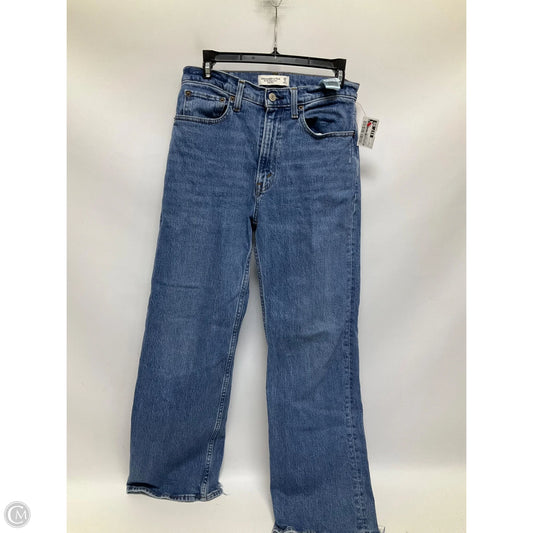 Jeans Straight By Abercrombie And Fitch In Blue Denim, Size: 2