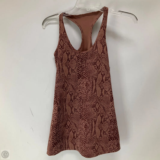 Athletic Tank Top By Lululemon In Animal Print, Size: 6