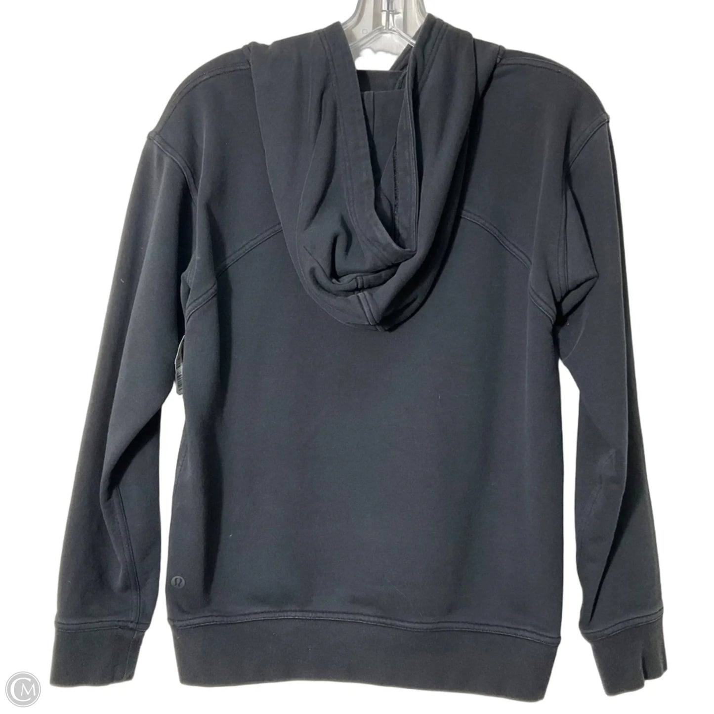 Athletic Sweatshirt Hoodie By Lululemon In Black, Size: 4