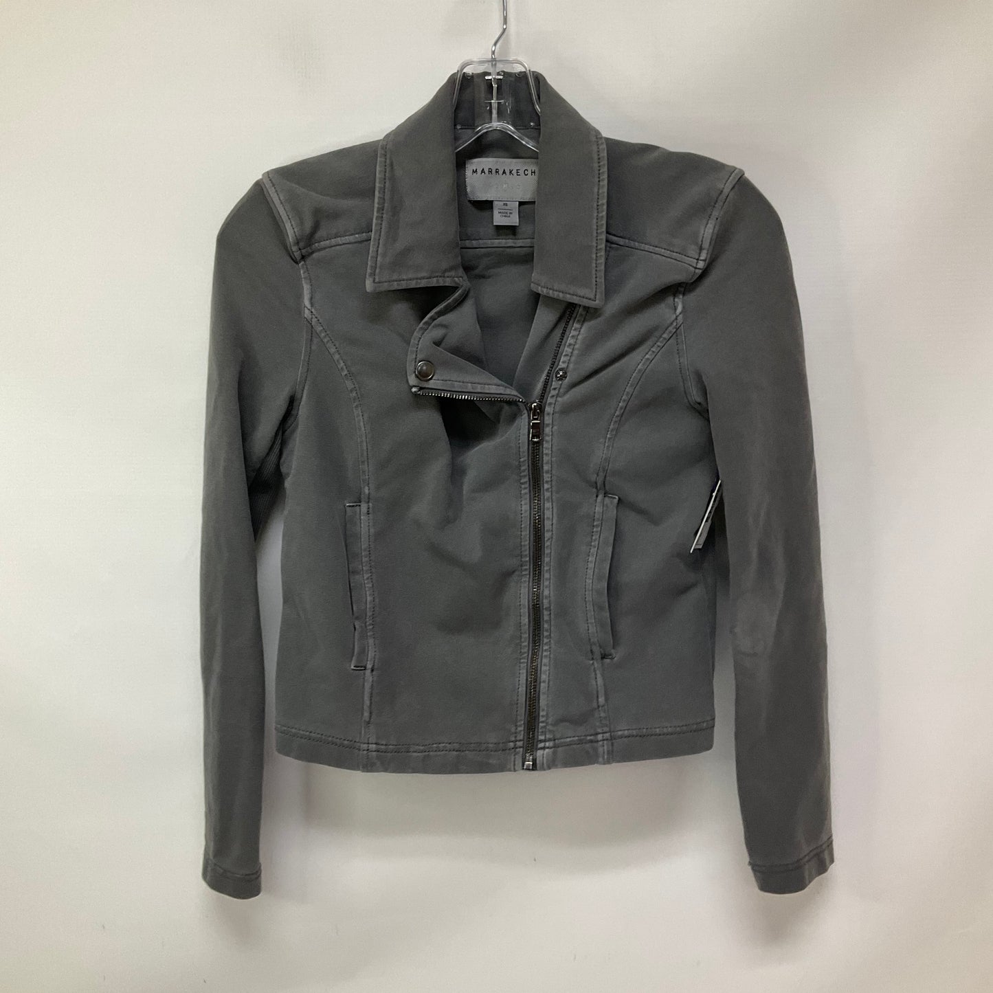 Jacket Moto By Marrakech In Grey, Size: Xs