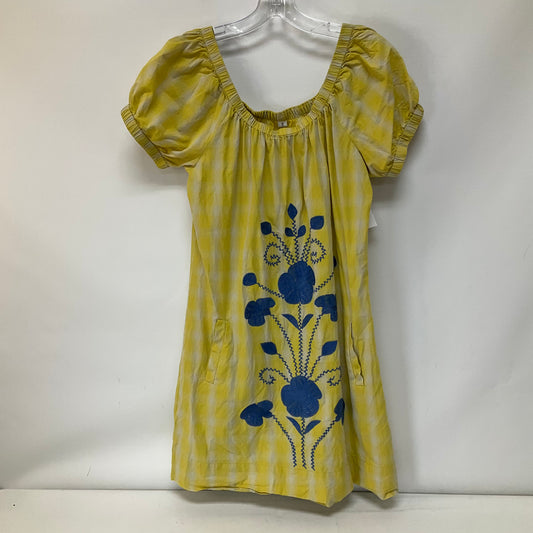 Yellow Dress Casual Short Uncle Frank, Size S