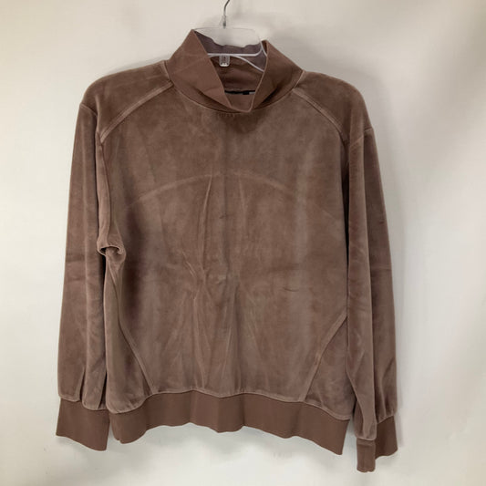 Athletic Sweatshirt Crewneck By Zella In Brown, Size: S