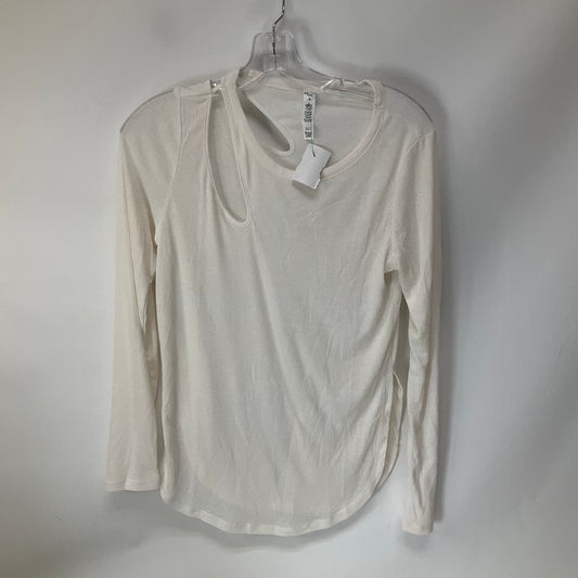 Athletic Top Long Sleeve Crewneck By Alo In Cream, Size: S