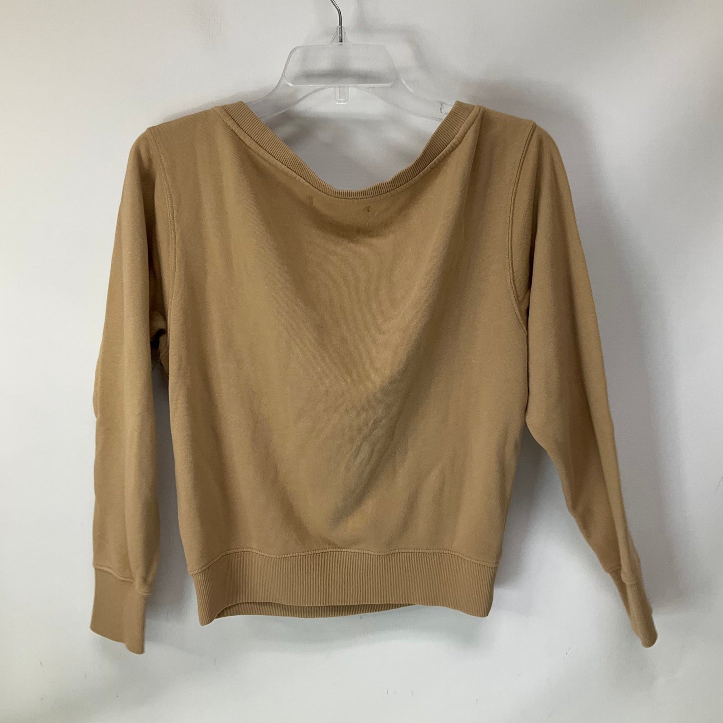 Athletic Sweatshirt Hoodie By Spiritual Gangster In Tan, Size: Xs