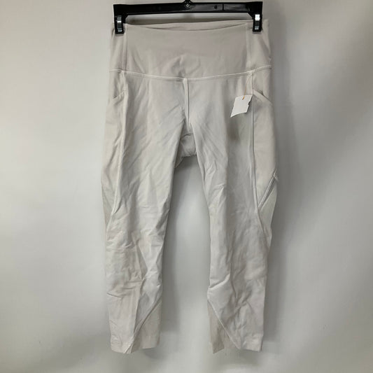 Athletic Leggings Capris By Lululemon In White, Size: 4