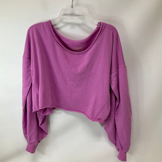 Sweatshirt Crewneck By Free People In Purple, Size: L