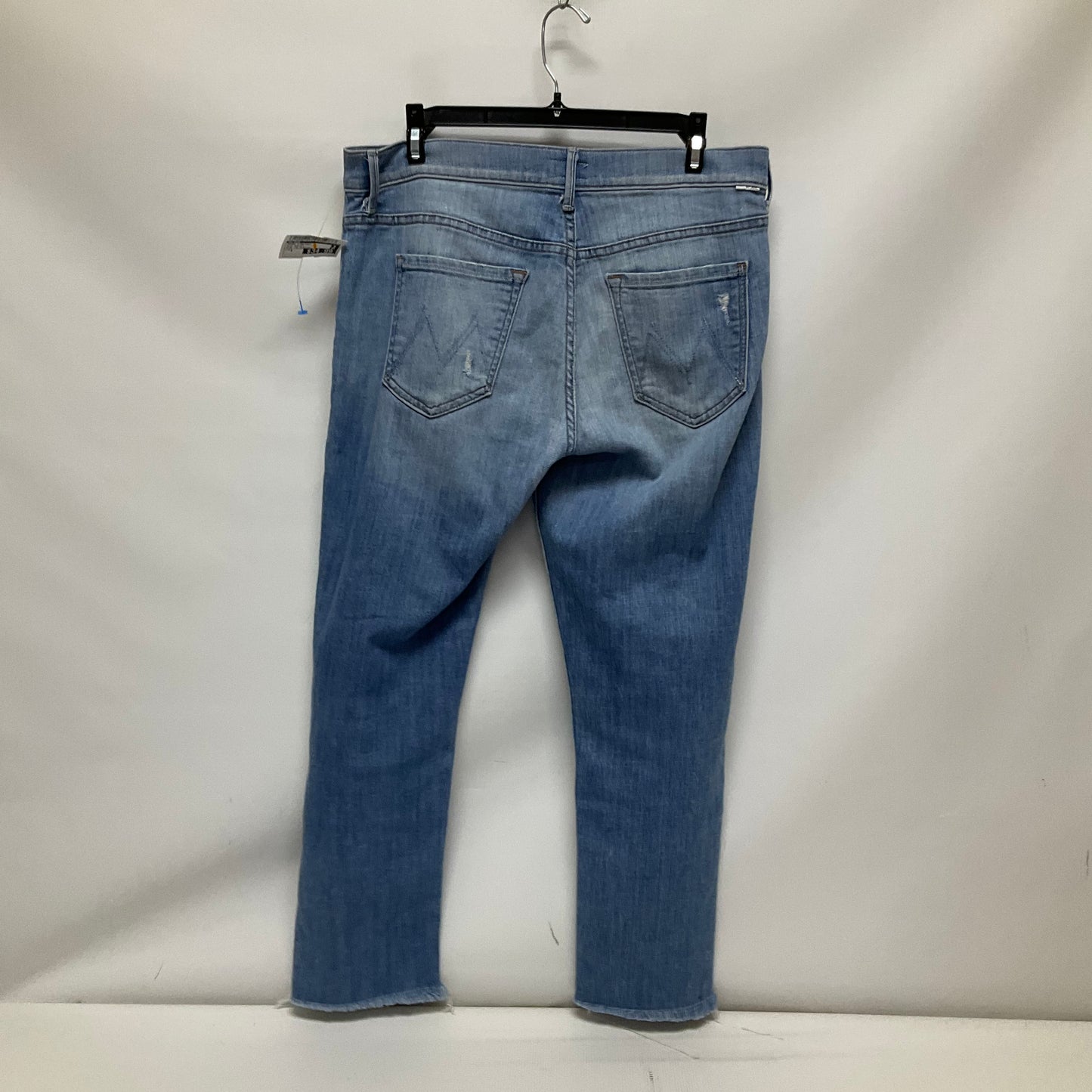 Jeans Straight By Mother In Blue Denim, Size: 8