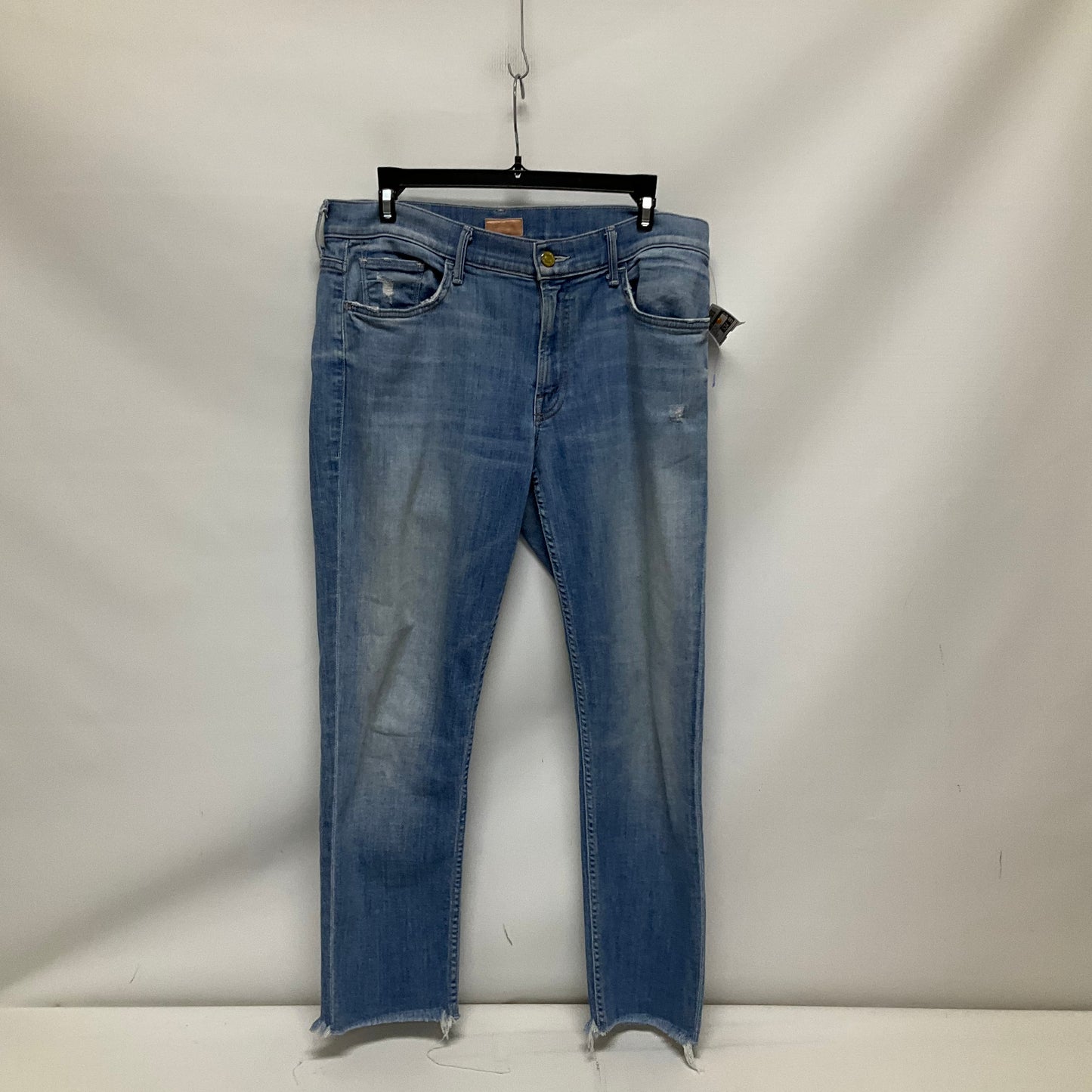 Jeans Straight By Mother In Blue Denim, Size: 8