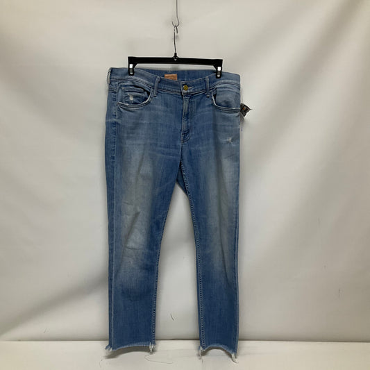 Jeans Straight By Mother In Blue Denim, Size: 8