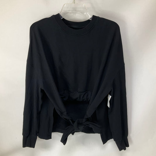 Athletic Sweatshirt Crewneck By Lululemon In Black, Size: M