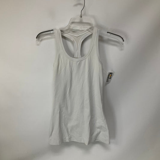 Athletic Tank Top By Lululemon In White, Size: Xs