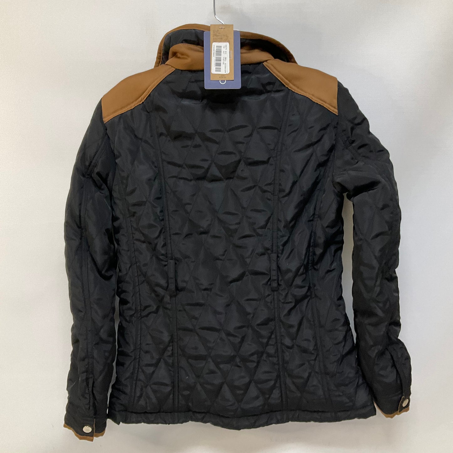 Jacket Puffer & Quilted By Cremieux In Black & Brown, Size: Xs