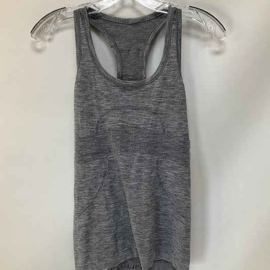 Athletic Tank Top By Lululemon In Grey, Size: 6