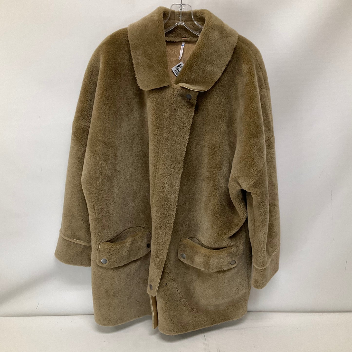 Coat Faux Fur & Sherpa By Free People In Tan, Size: L