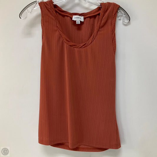Top Sleeveless By Evereve In Pink, Size: M