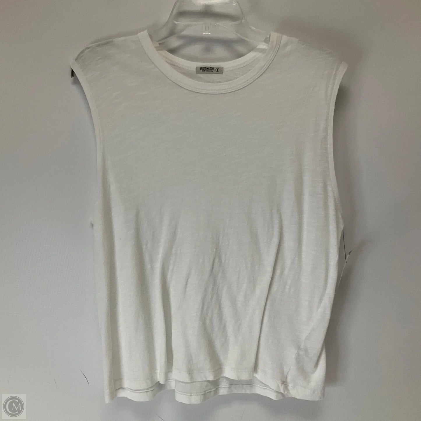 Top Sleeveless Basic By Cma In White, Size: S