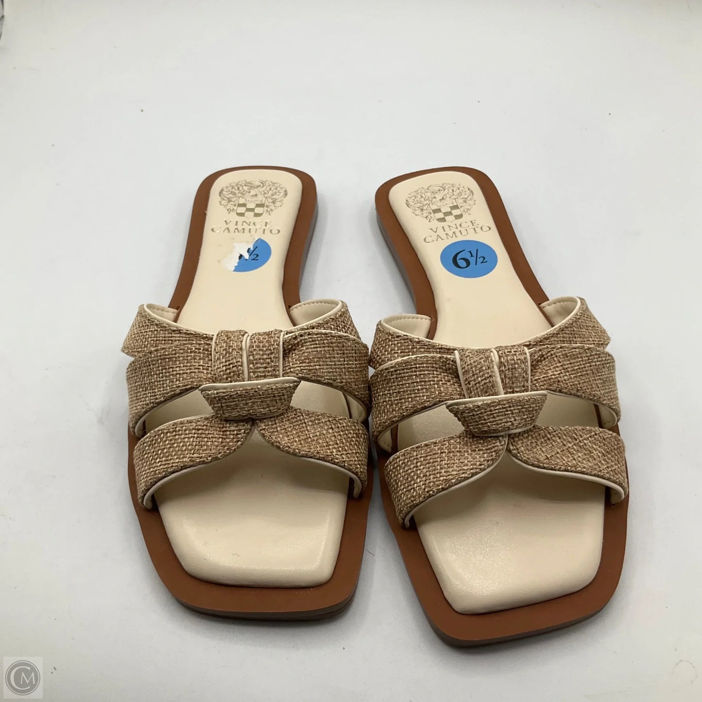 Sandals Flats By Vince Camuto In Beige, Size: 6.5