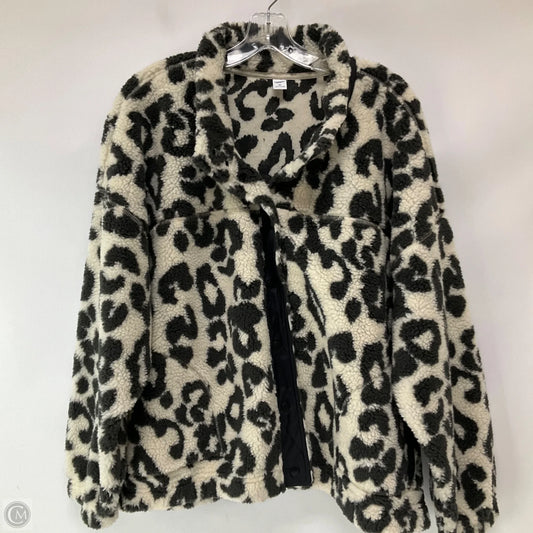 Jacket Fleece By Old Navy In Animal Print, Size: Xxl