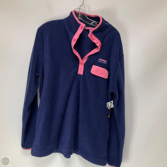 Top Long Sleeve By Simply Southern In Blue & Pink, Size: L