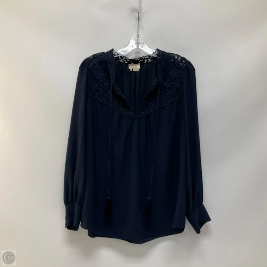 Top Long Sleeve Designer By Kate Spade In Navy, Size: L