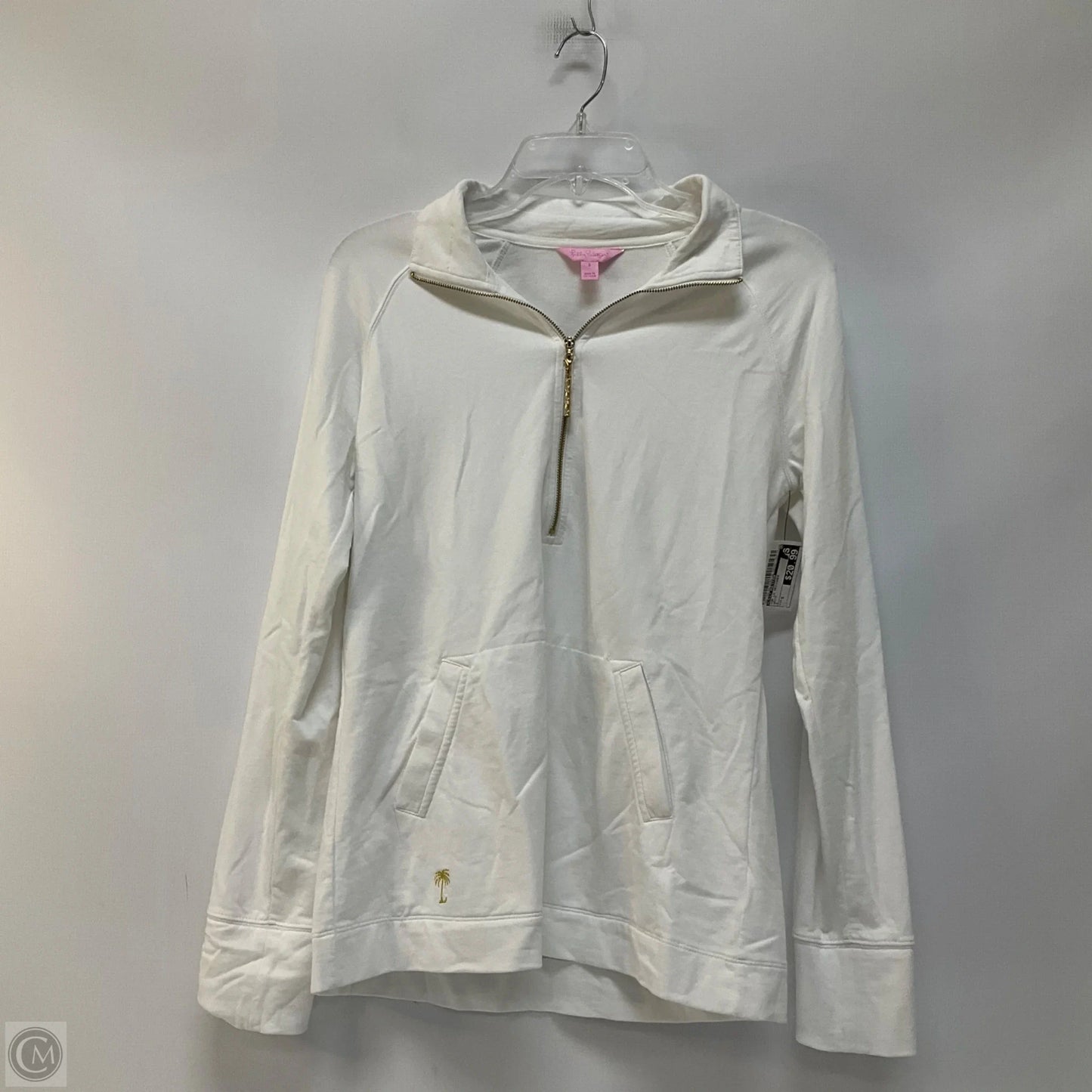 Top Long Sleeve Designer By Lilly Pulitzer In White, Size: S