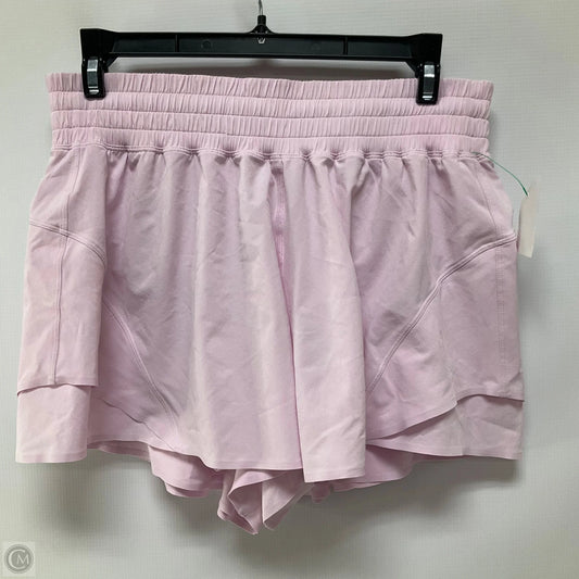 Athletic Shorts By Lululemon In Pink, Size: M