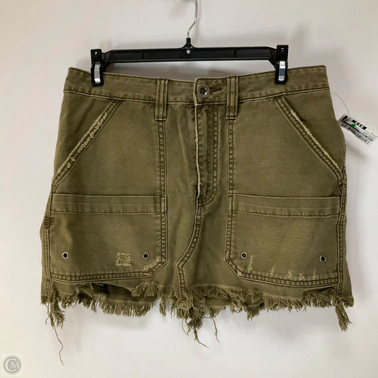 Skirt Mini & Short By Free People In Brown Denim, Size: 4