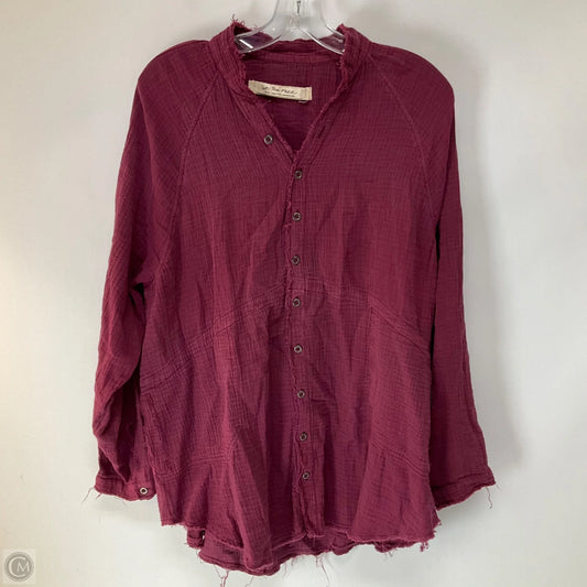 Top Long Sleeve By We The Free In Purple, Size: S