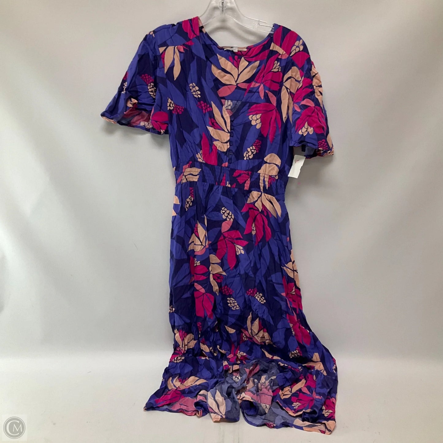 Dress Casual Maxi By Abel The Label In Blue & Pink, Size: L