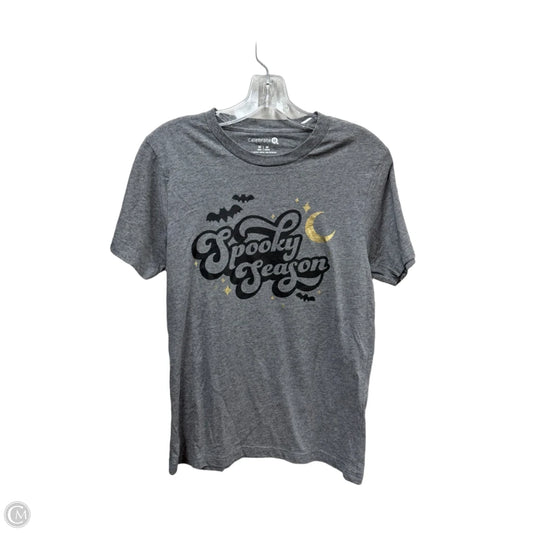 Top Short Sleeve By Cmf In Grey, Size: M
