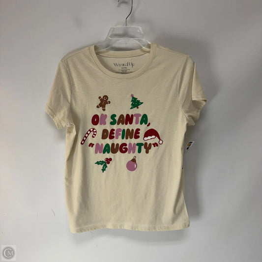 Top Short Sleeve By Wound Up In Multi-colored, Size: S