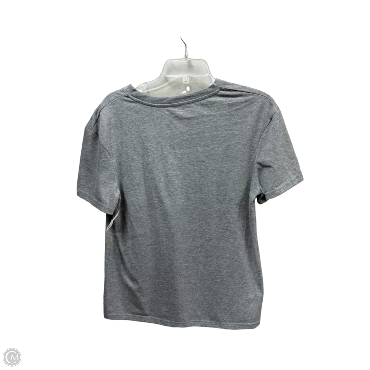 Top Short Sleeve By Cmf In Grey & Orange, Size: L
