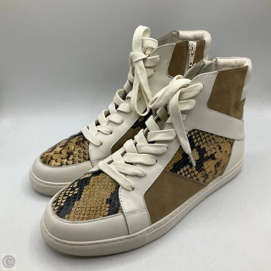 Shoes Sneakers By Matisse In Gold & White, Size: 10