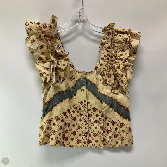 Top Short Sleeve By Ulla Johnson In Multi-colored, Size: S