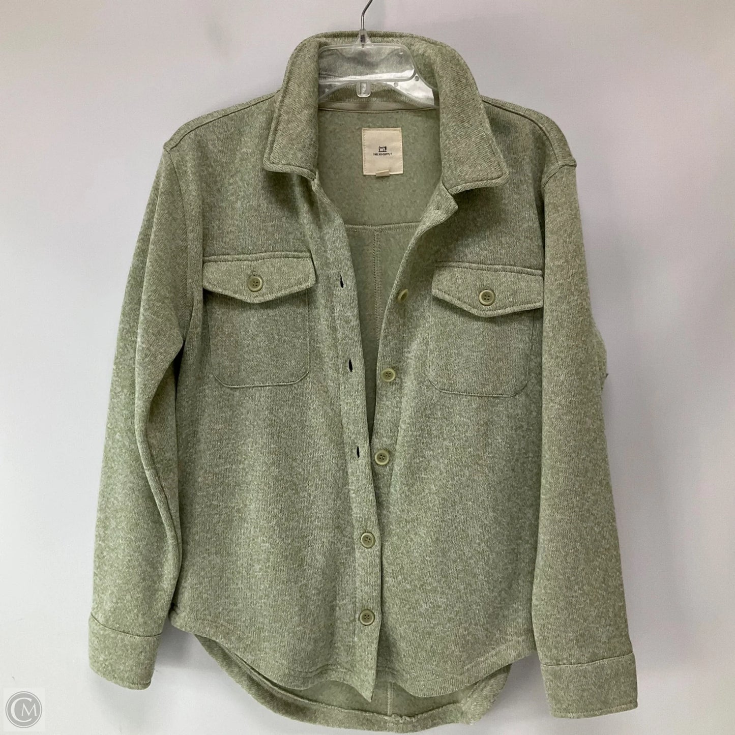Jacket Shirt By Thread And Supply In Green, Size: S
