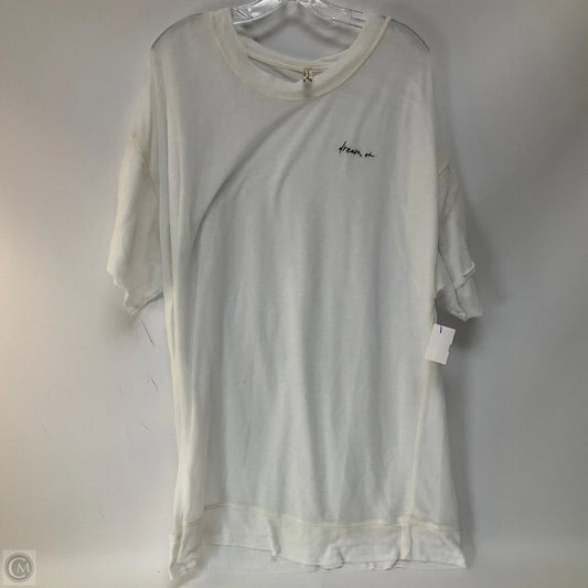 Tunic Short Sleeve By Free People In White, Size: M