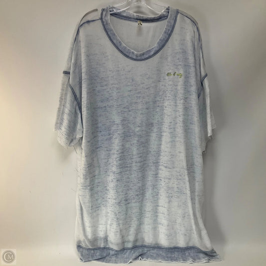 Tunic Short Sleeve By Free People In Blue, Size: M