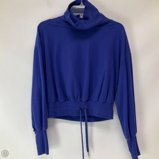 Athletic Top Long Sleeve Collar By Sweaty Betty In Blue, Size: S