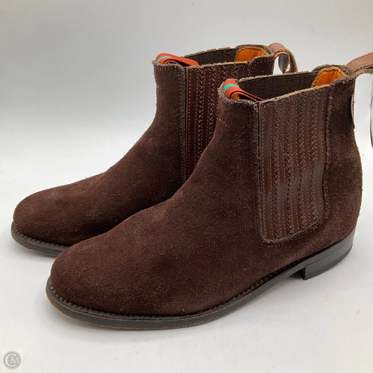 Boots Ankle Flats By Cma In Brown, Size: 7