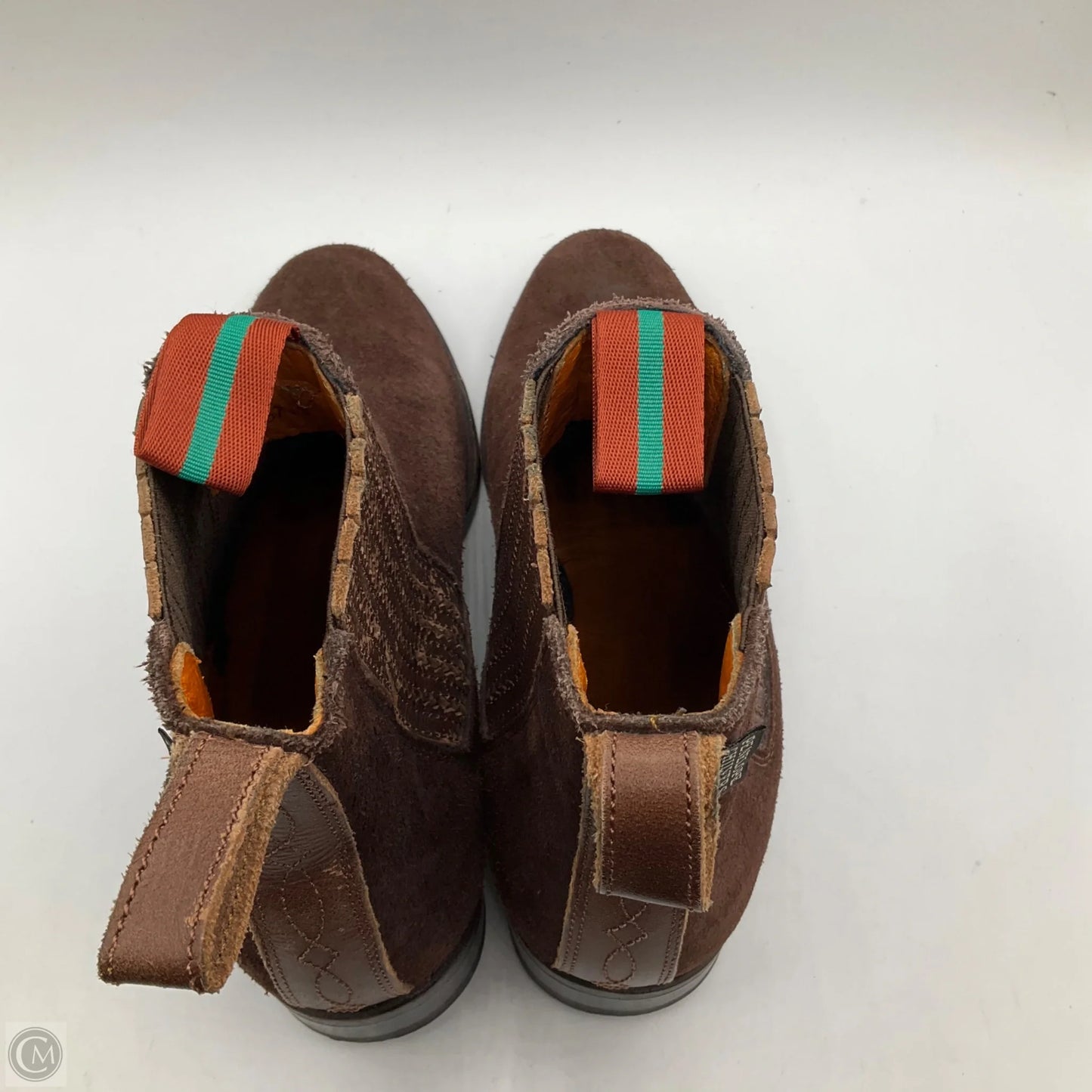 Boots Ankle Flats By Cma In Brown, Size: 7