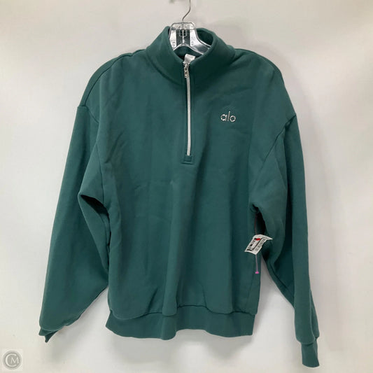 Athletic Sweatshirt Collar By Alo In Teal, Size: Xs