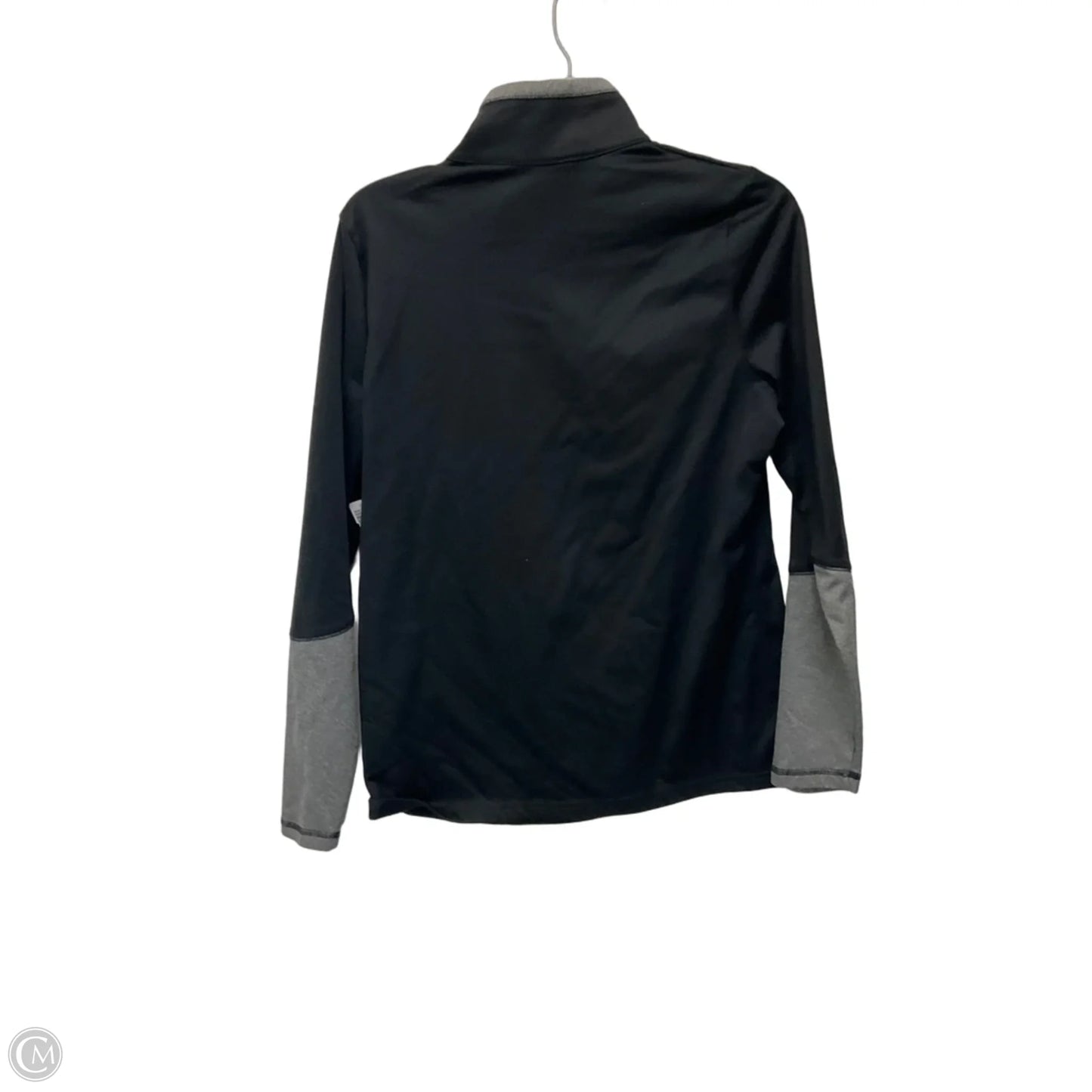 Athletic Top Long Sleeve Collar By The North Face In Black, Size: L