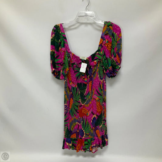 Dress Casual Short By Farm Rio In Floral Print, Size: S