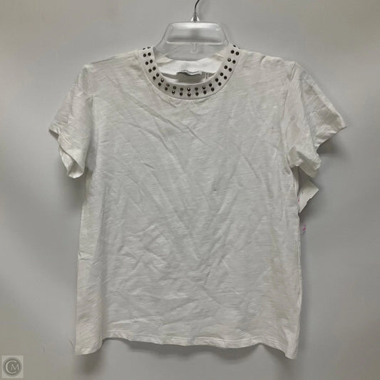 Top Short Sleeve By Lna In White, Size: S